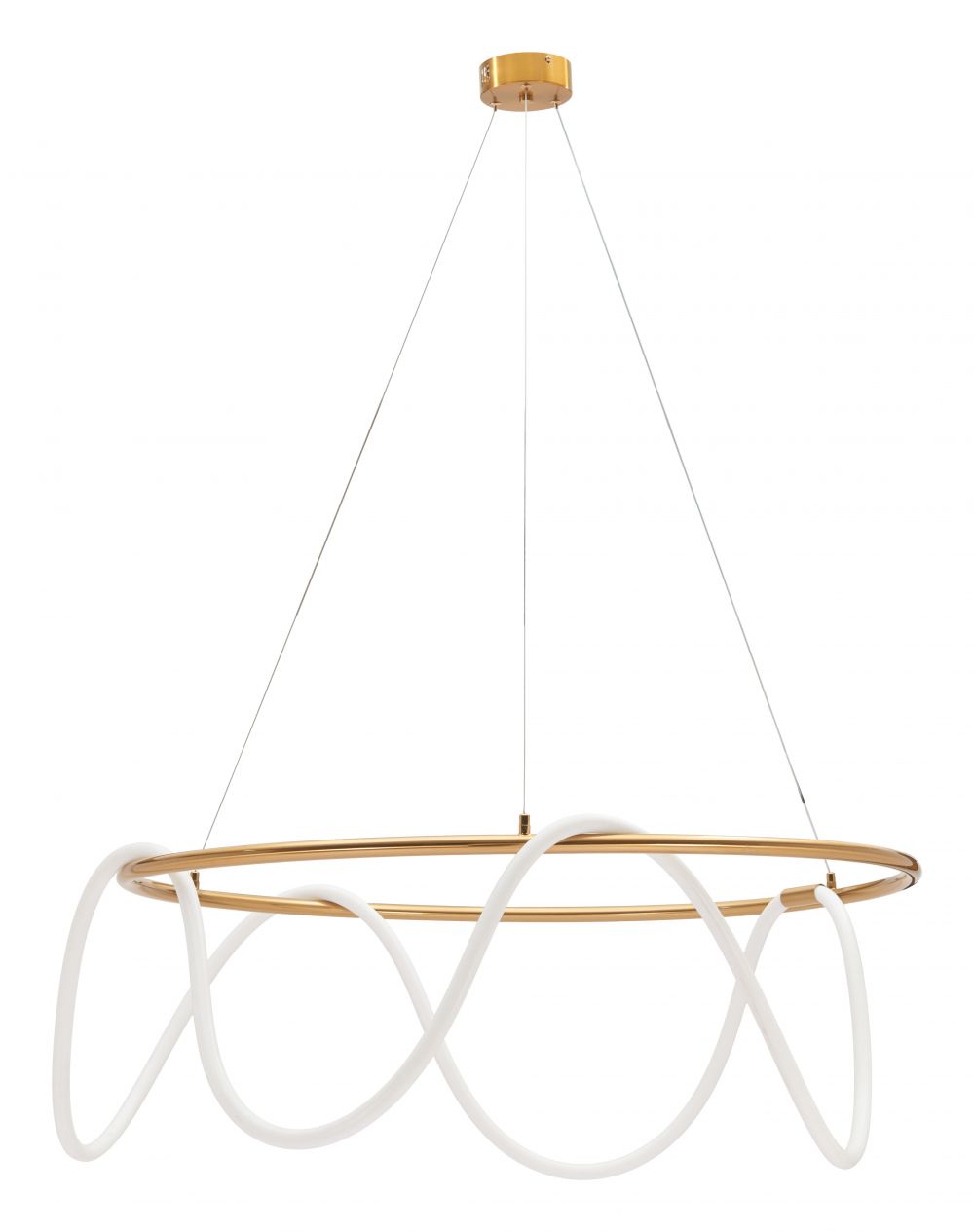 Zuo Modern Wiber Golden Steel Ceiling Lamp