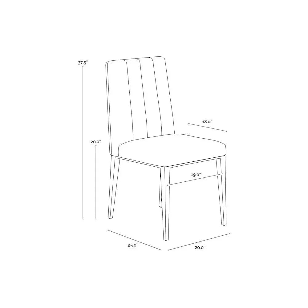 SUNPAN Wilbur Faux Leather Dining Chair