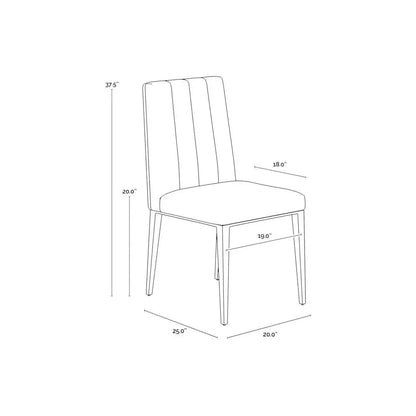 SUNPAN Wilbur Faux Leather Dining Chair