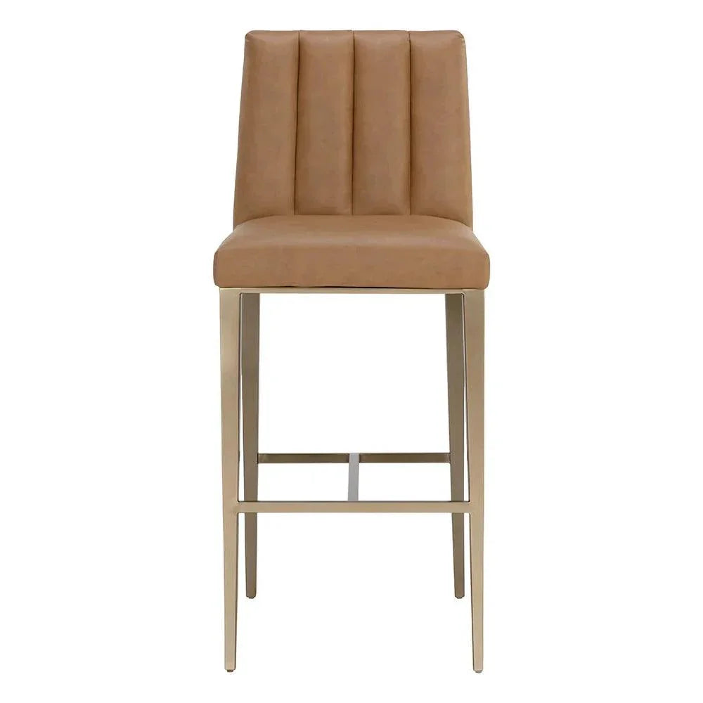 SUNPAN Wilbur Faux Leather Barstool