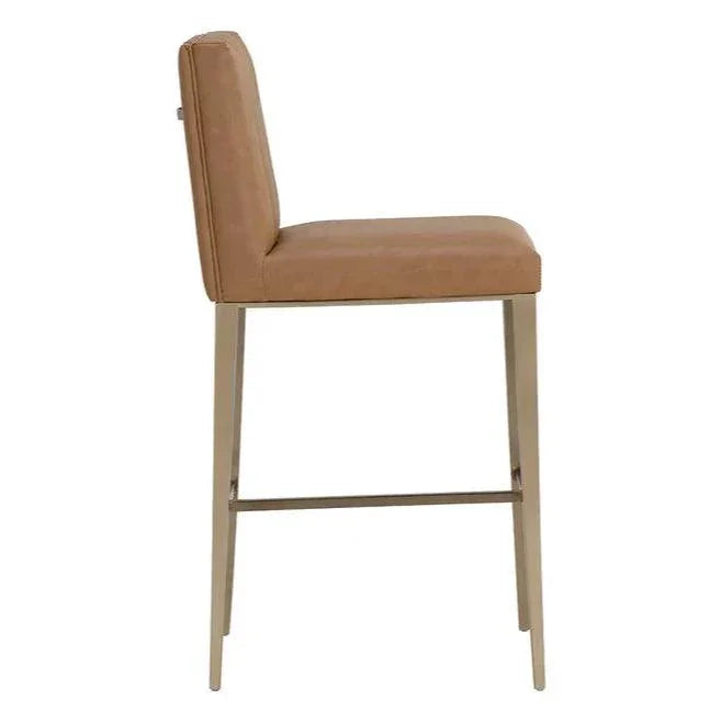 SUNPAN Wilbur Faux Leather Barstool