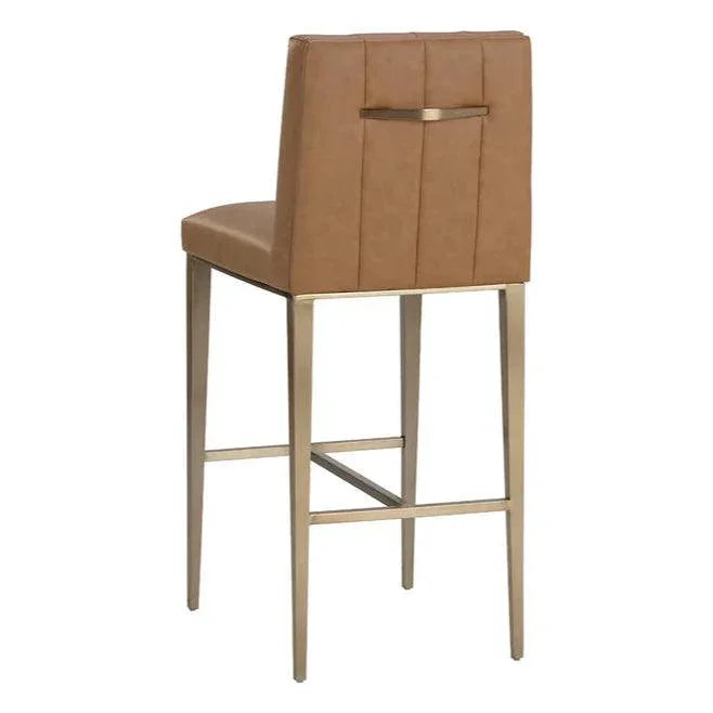 SUNPAN Wilbur Faux Leather Barstool