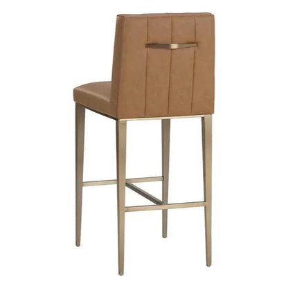 SUNPAN Wilbur Faux Leather Barstool