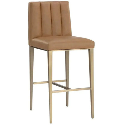 SUNPAN Wilbur Faux Leather Barstool