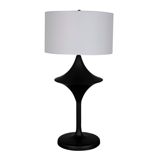 Wilder Lamp w/Shade-Table Lamps-Noir-Sideboards and Things