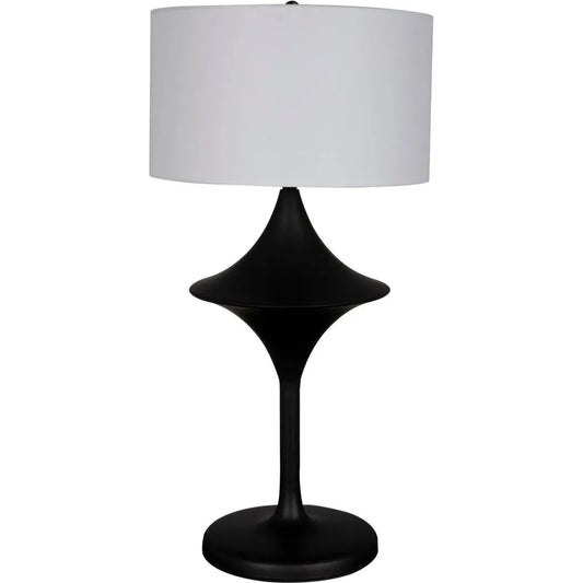 Noir Wilder Lamp w/Shade