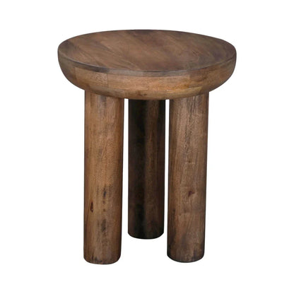 Wilder Wooden Round Side Table