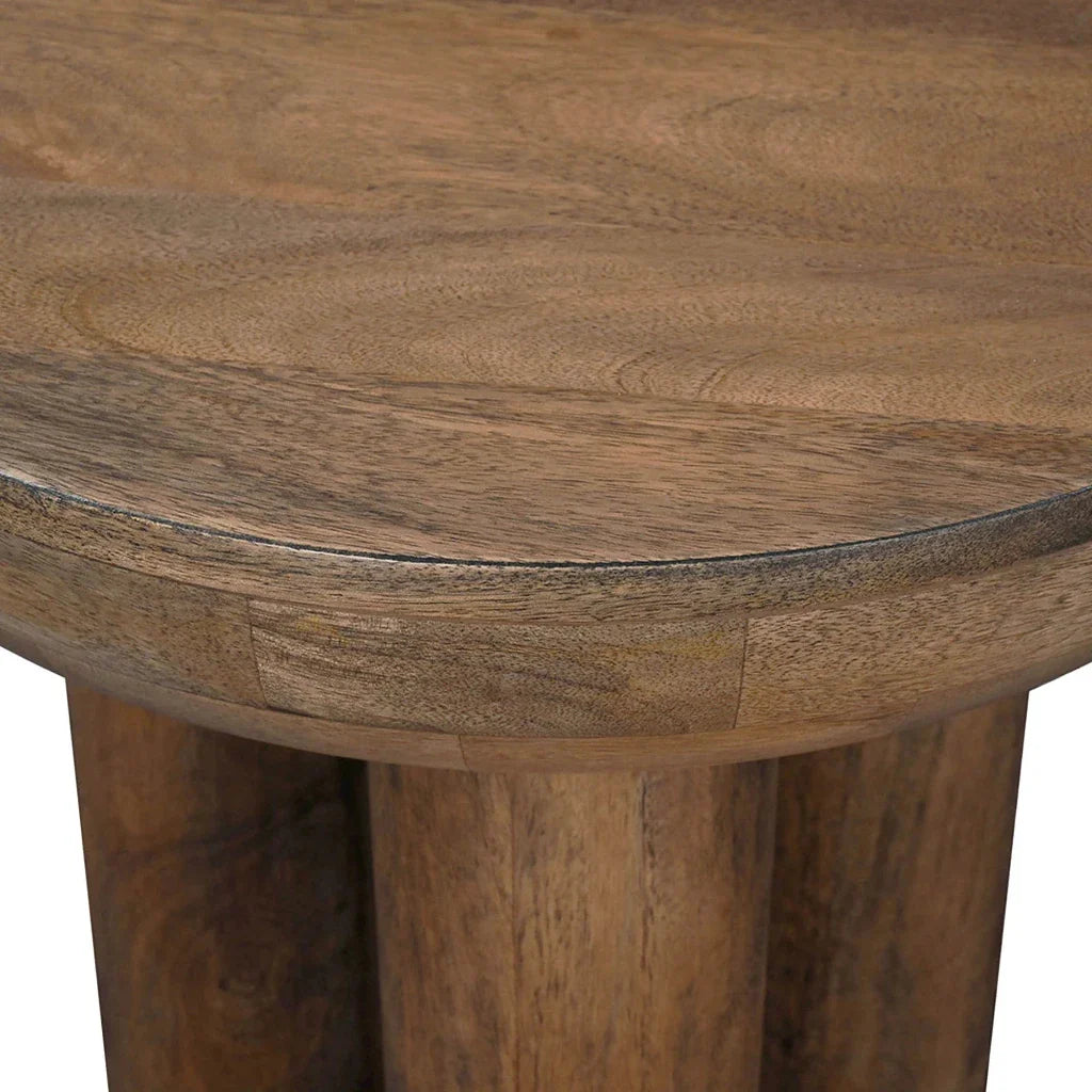 Wilder Wooden Round Side Table