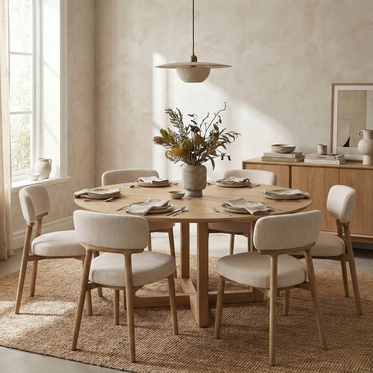 LH Home Willow Leather Armless Dining Chair (Set of 2)