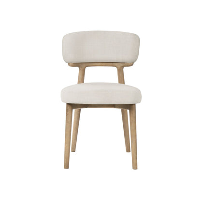 LH Home Willow Leather Armless Dining Chair (Set of 2)