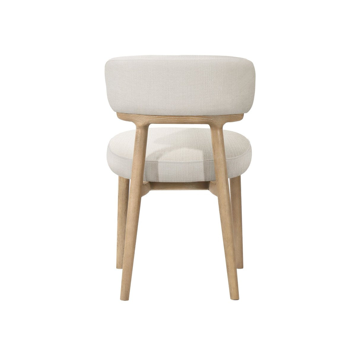 LH Home Willow Leather Armless Dining Chair (Set of 2)