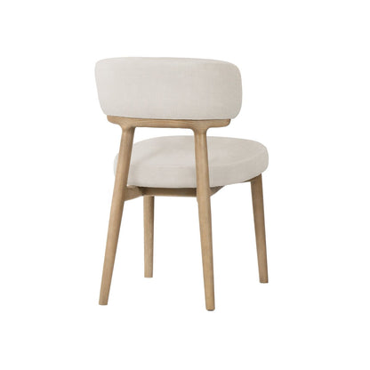 LH Home Willow Leather Armless Dining Chair (Set of 2)