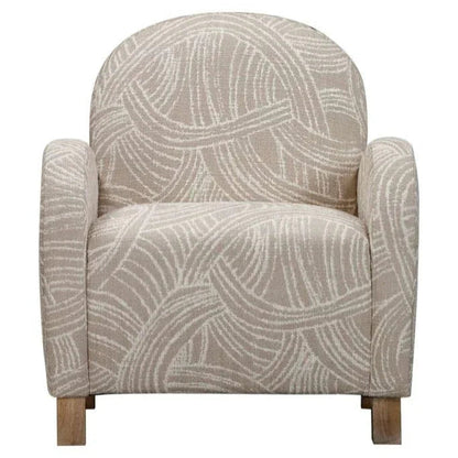 Willow Natural Wood Finish Accent Chair - LOOMLAN - Bassett Mirror - Club Chairs