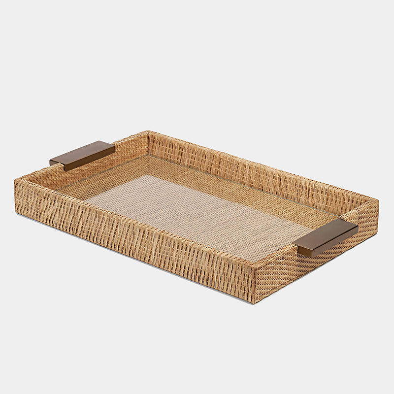 Luho Design House Willow Woven Rattan Tray