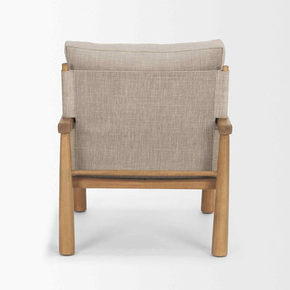 Witton Grey Fabric Backrest Lounge Chair