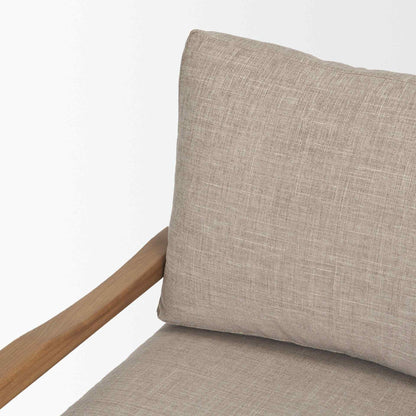 Witton Grey Fabric Backrest Lounge Chair