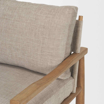 Witton Grey Fabric Backrest Lounge Chair