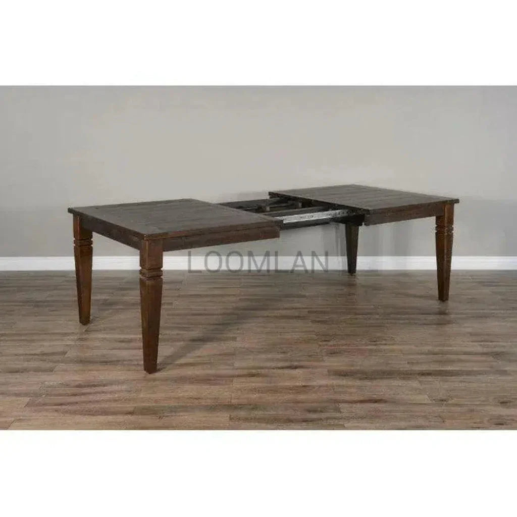 Wood Extendable Dining Table-Dining Tables-Sunny D-LOOMLAN