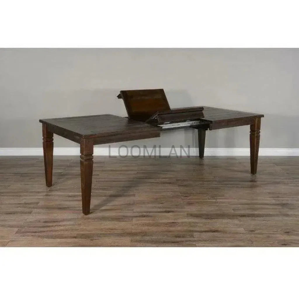 Wood Extendable Dining Table-Dining Tables-Sunny D-LOOMLAN