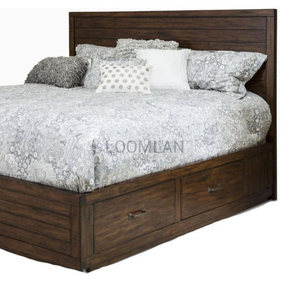 Wood Platform Queen Size Bed Frame With Drawers Beds Sideboards and Things By Sunny D