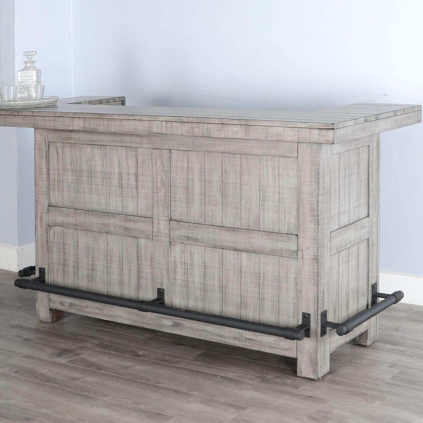 Wooden Basement Bar Island In Grey Home Bar Islands Sideboards and Things By Sunny D