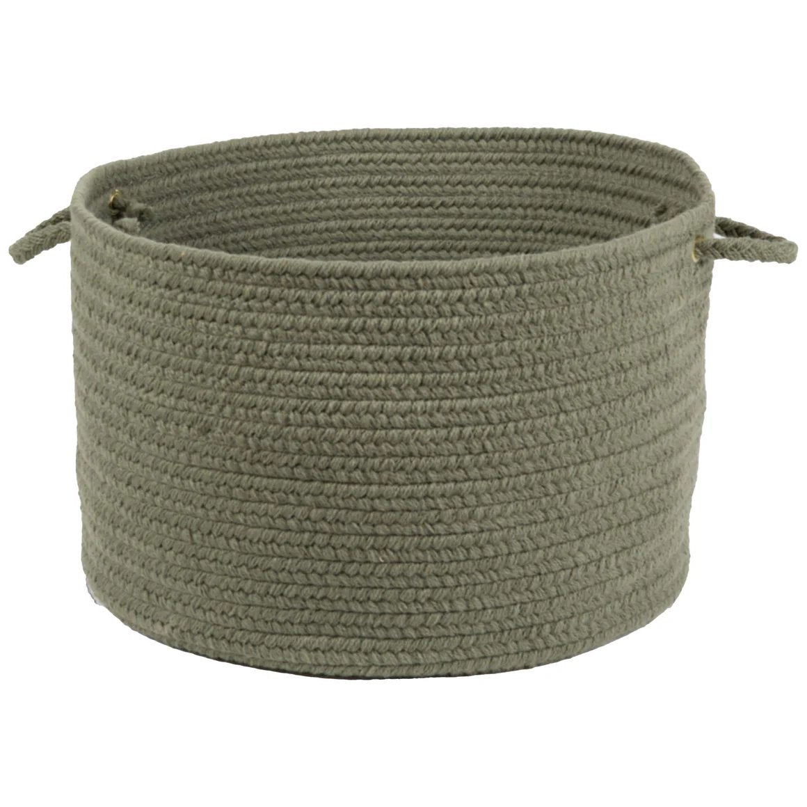 Rhody Rug Wool Solids Braided Handmade Basket
