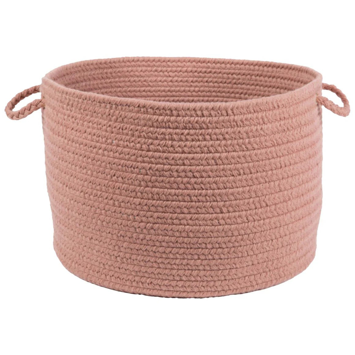 Rhody Rug Wool Solids Braided Handmade Basket