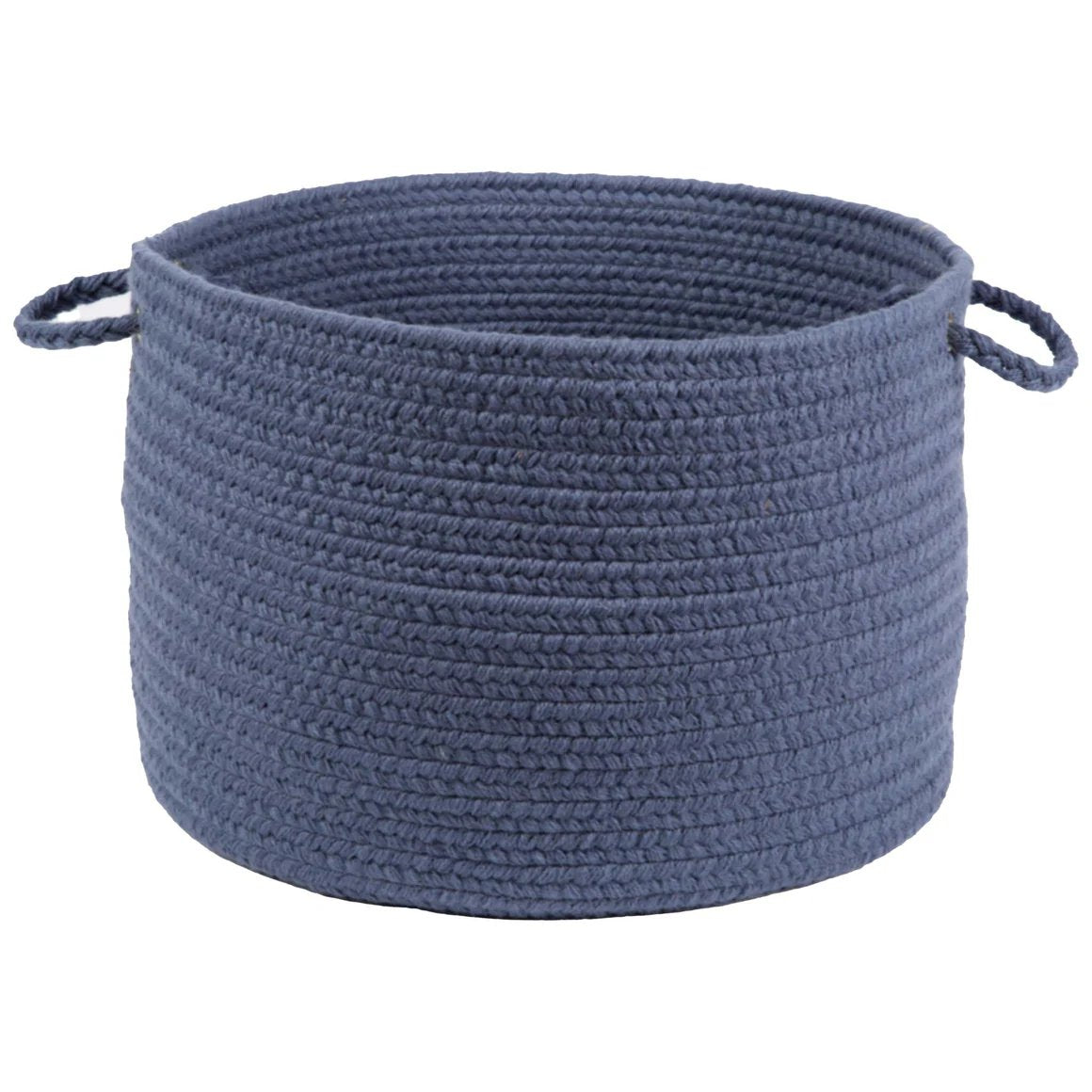 Rhody Rug Wool Solids Braided Handmade Basket