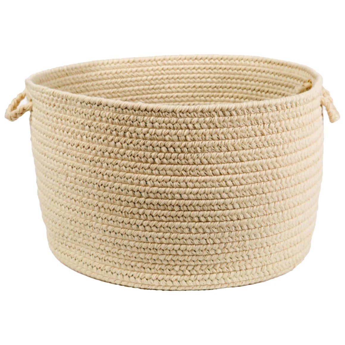 Rhody Rug Wool Solids Braided Handmade Basket