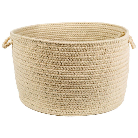 Rhody Rug Wool Solids Braided Handmade Basket