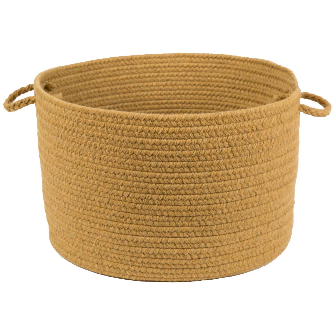 Rhody Rug Wool Solids Braided Handmade Basket