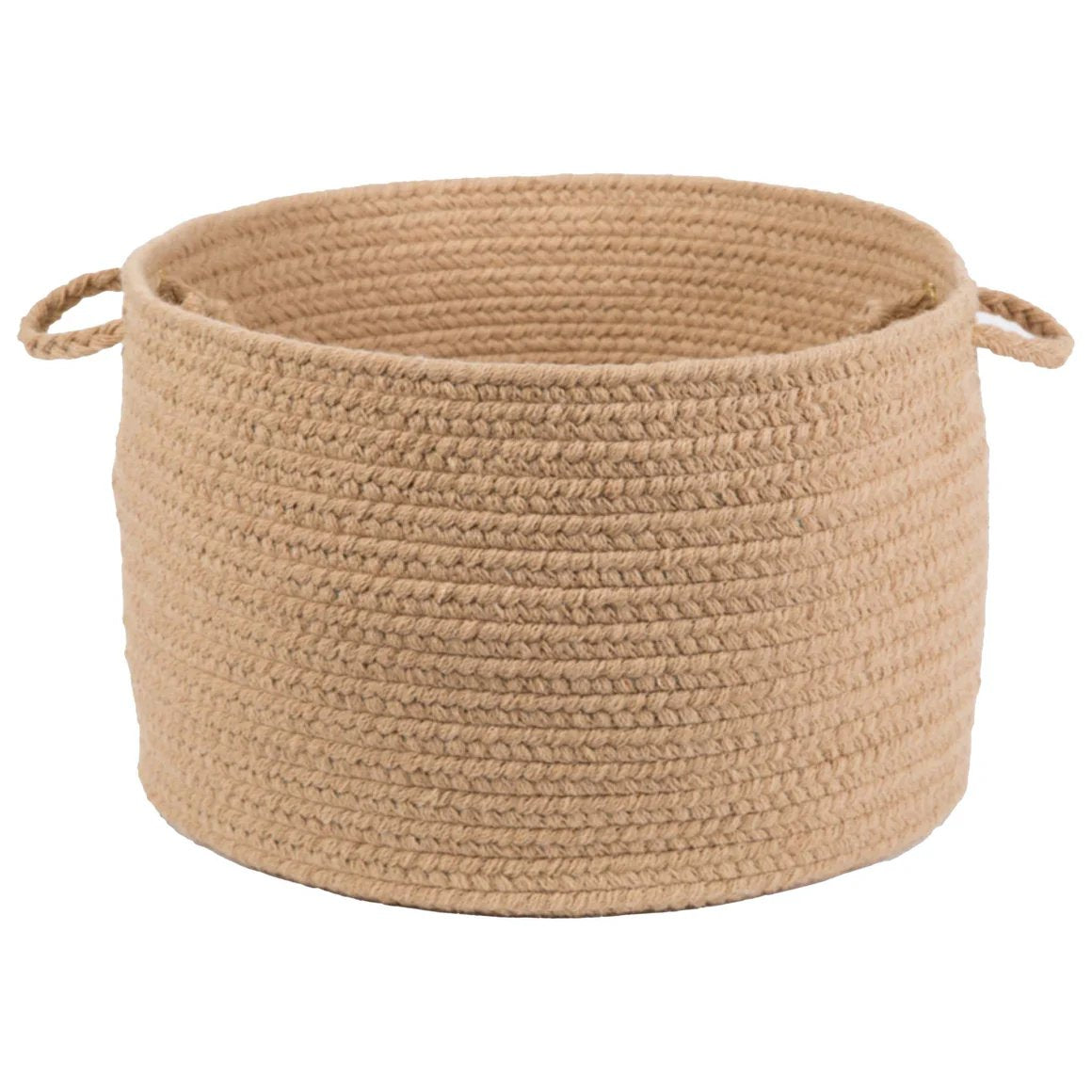 Rhody Rug Wool Solids Braided Handmade Basket
