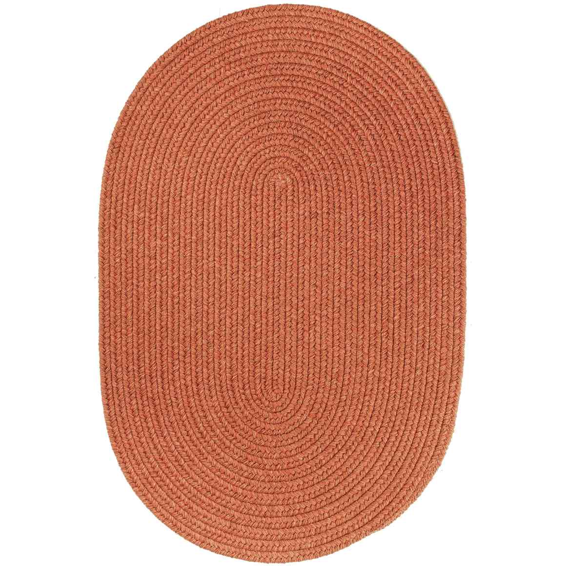 Rhody Rug Wool Solids Braided Oval Area Rugs