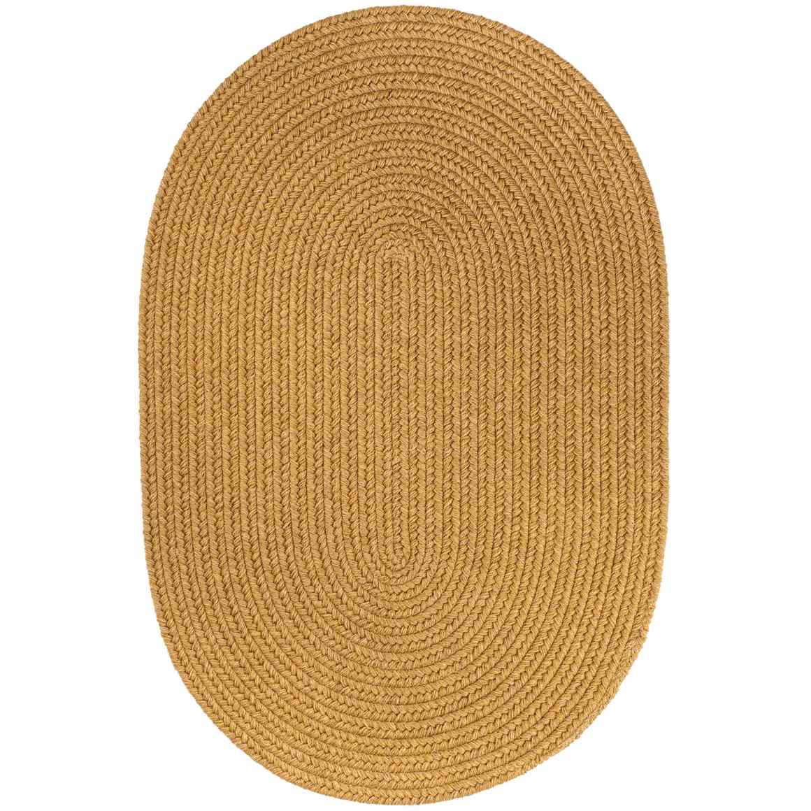 Rhody Rug Wool Solids Braided Oval Area Rugs