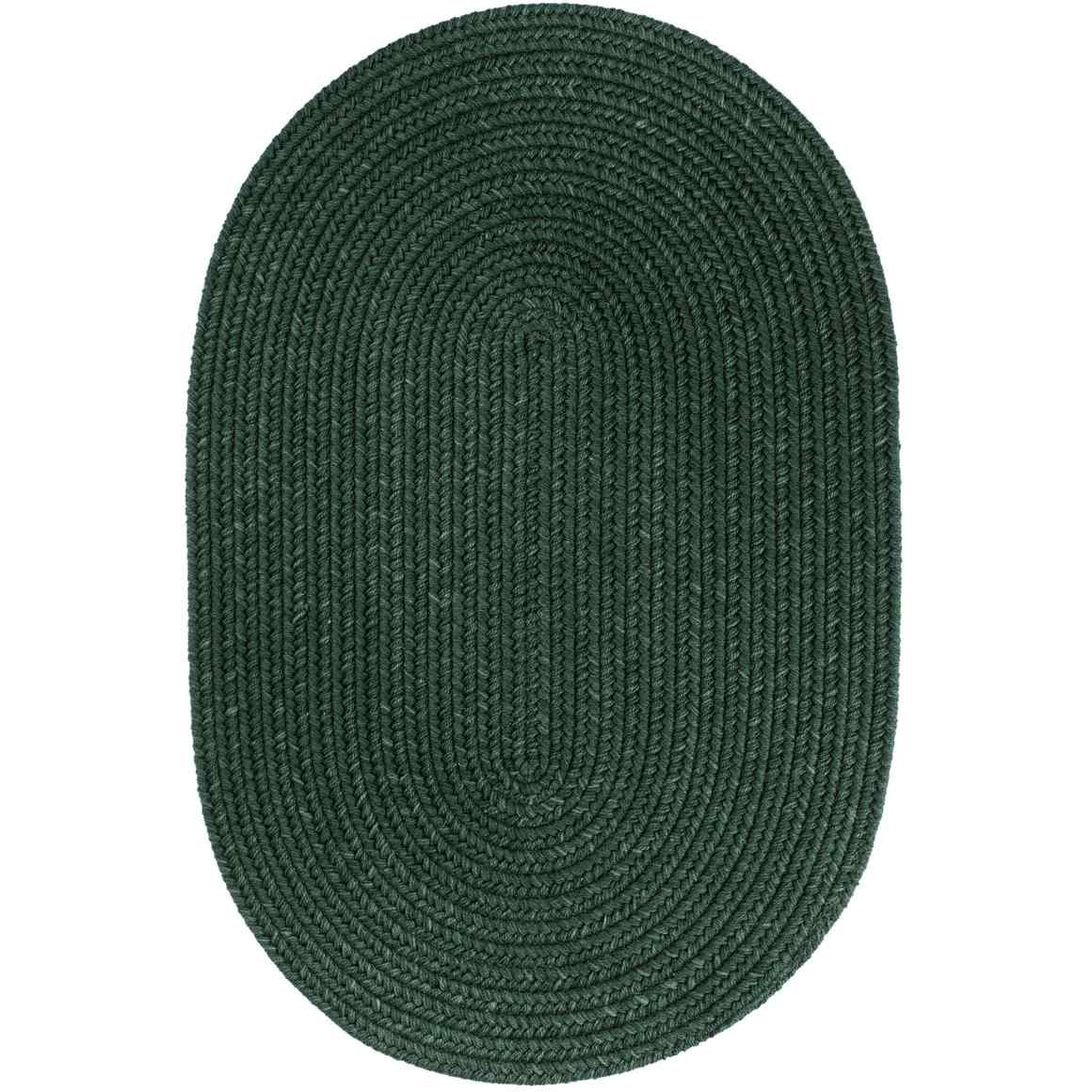 Rhody Rug Wool Solids Braided Oval Reversible Area Rugs