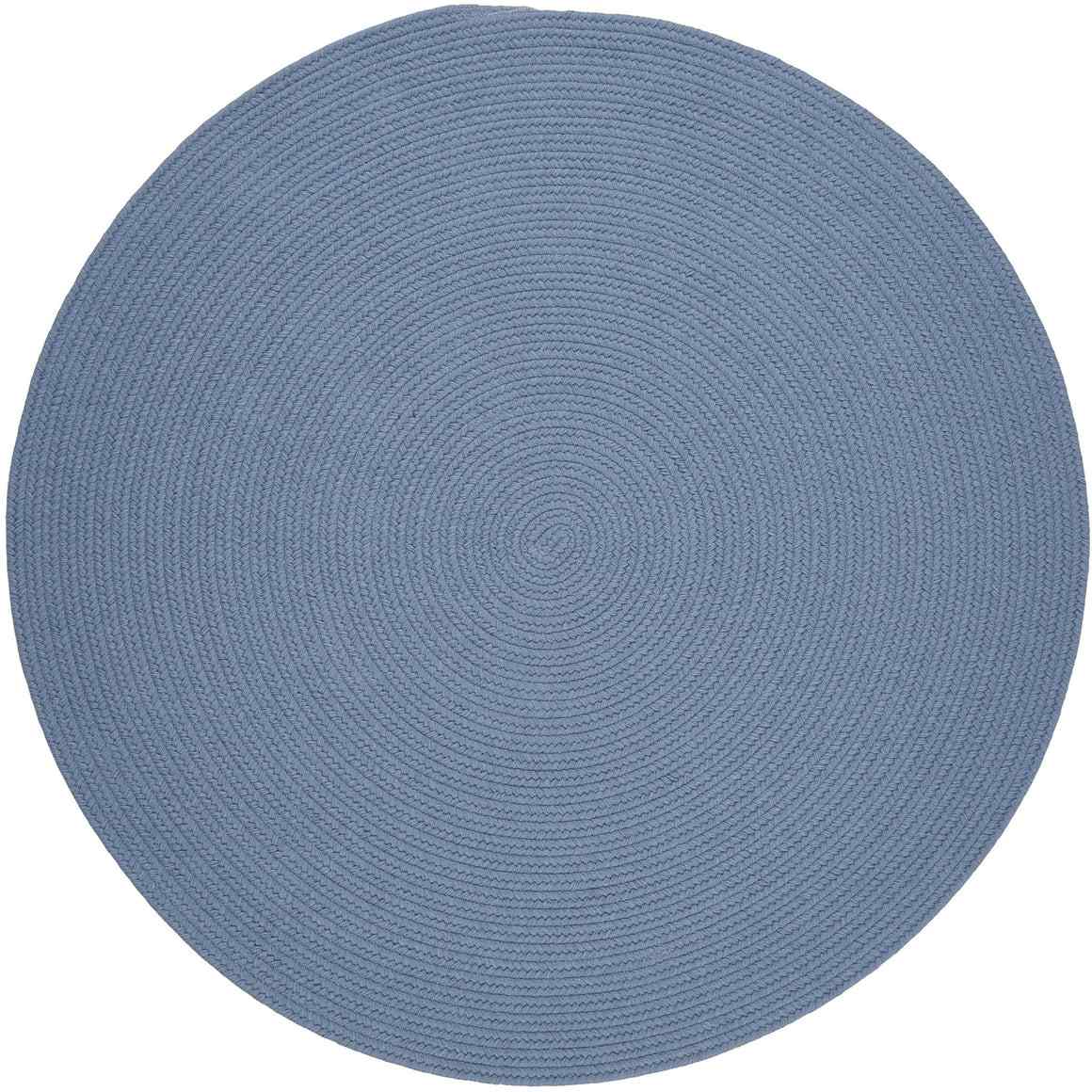 Rhody Rug Wool Solids Braided Round Reversible Area Rugs