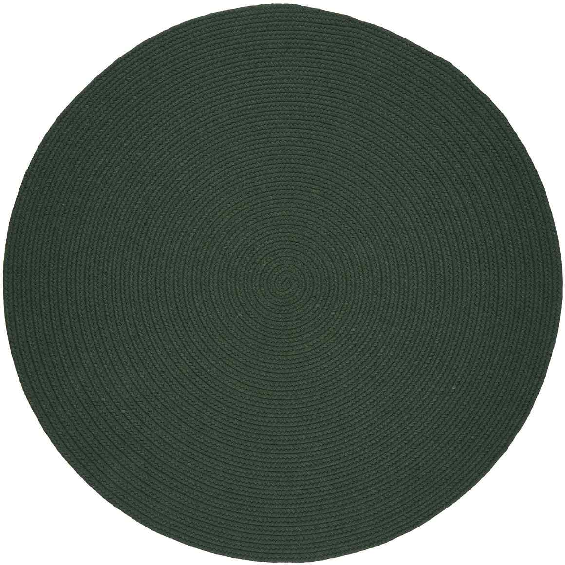 Rhody Rug Wool Solids Braided Round Reversible Area Rugs
