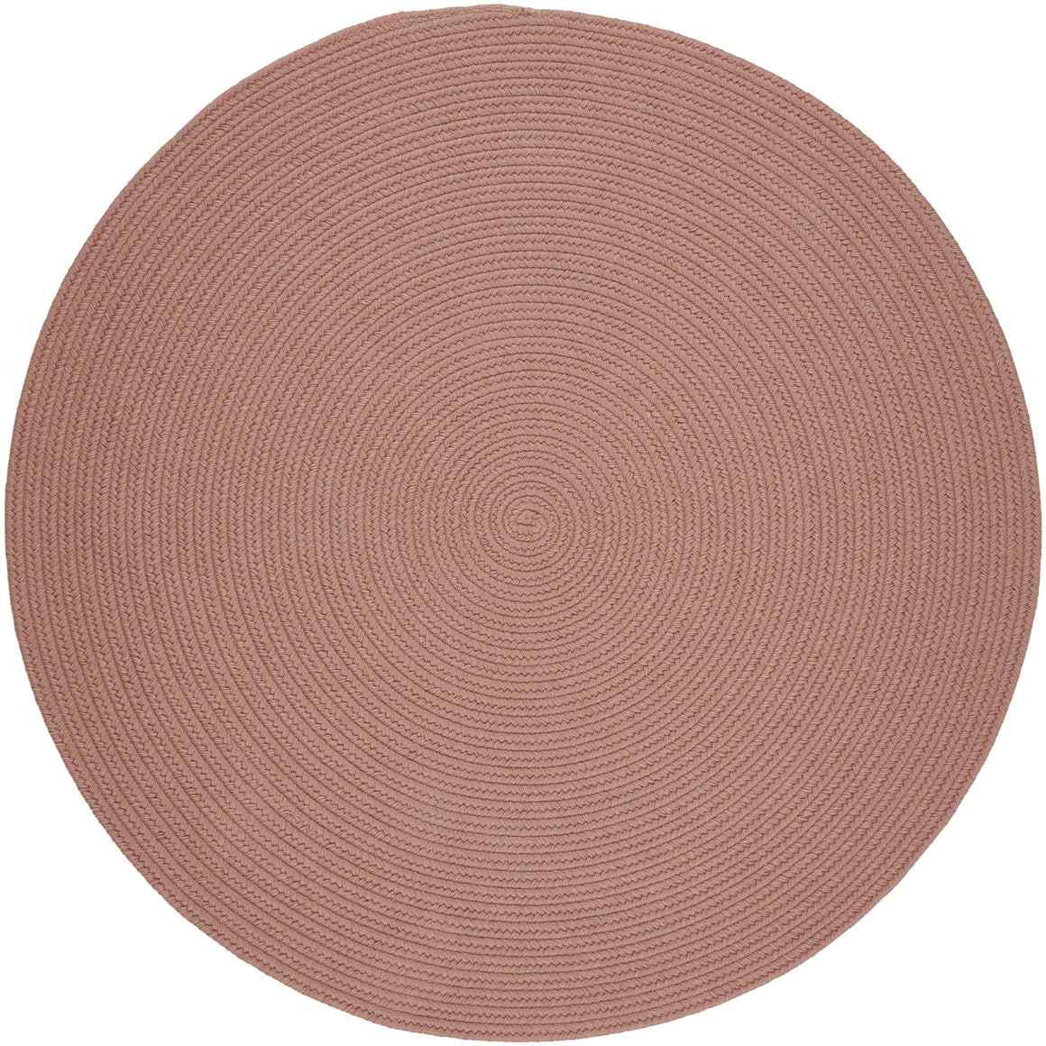 Rhody Rug Wool Solids Braided Round Reversible Area Rugs