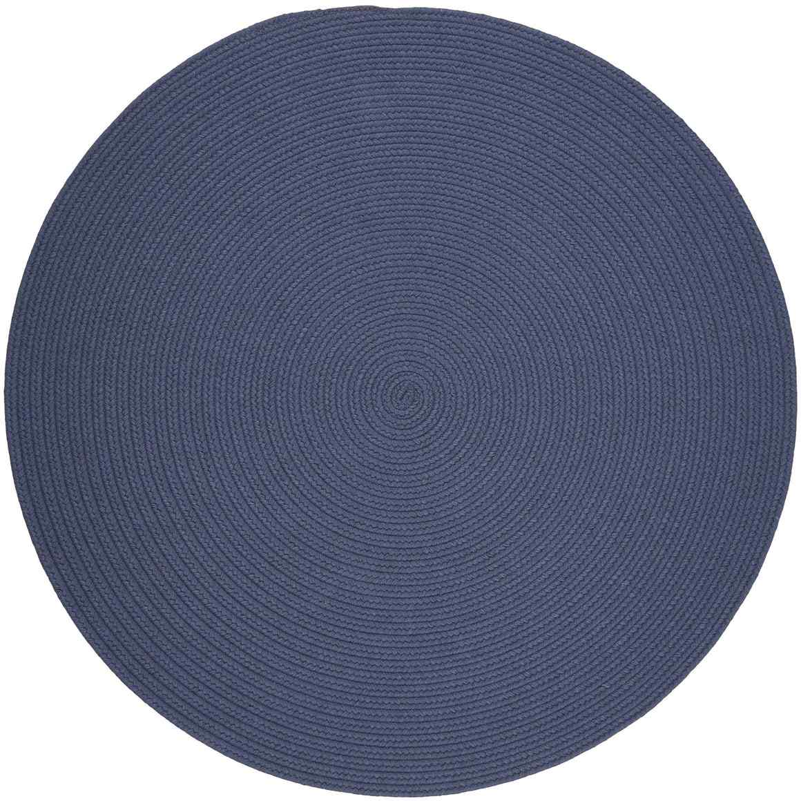 Rhody Rug Wool Solids Braided Round Reversible Area Rugs