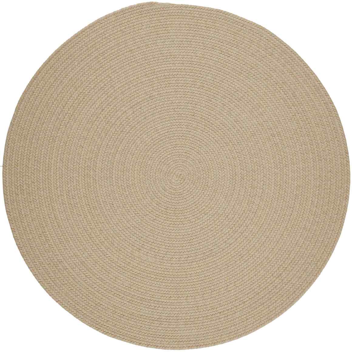 Rhody Rug Wool Solids Braided Round Reversible Area Rugs