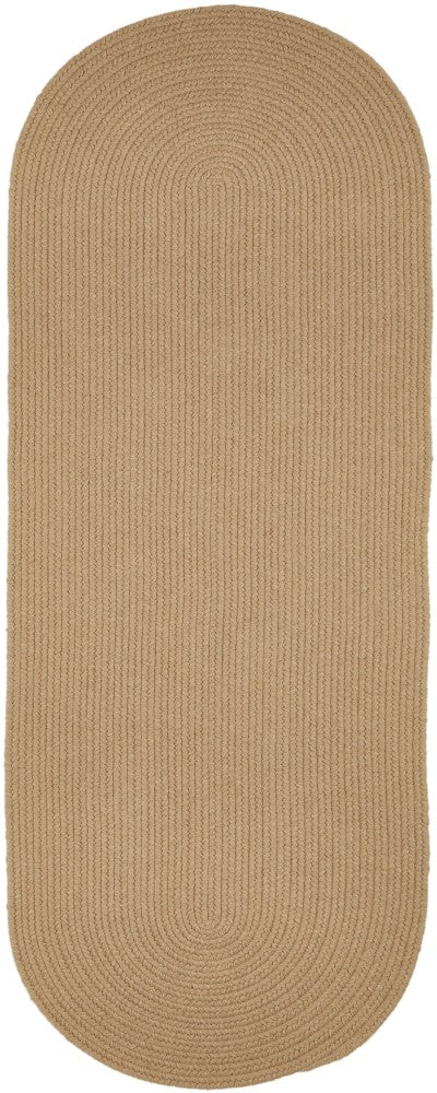 Rhody Rug Wool Solids Braided Runner Reversible Area Rugs