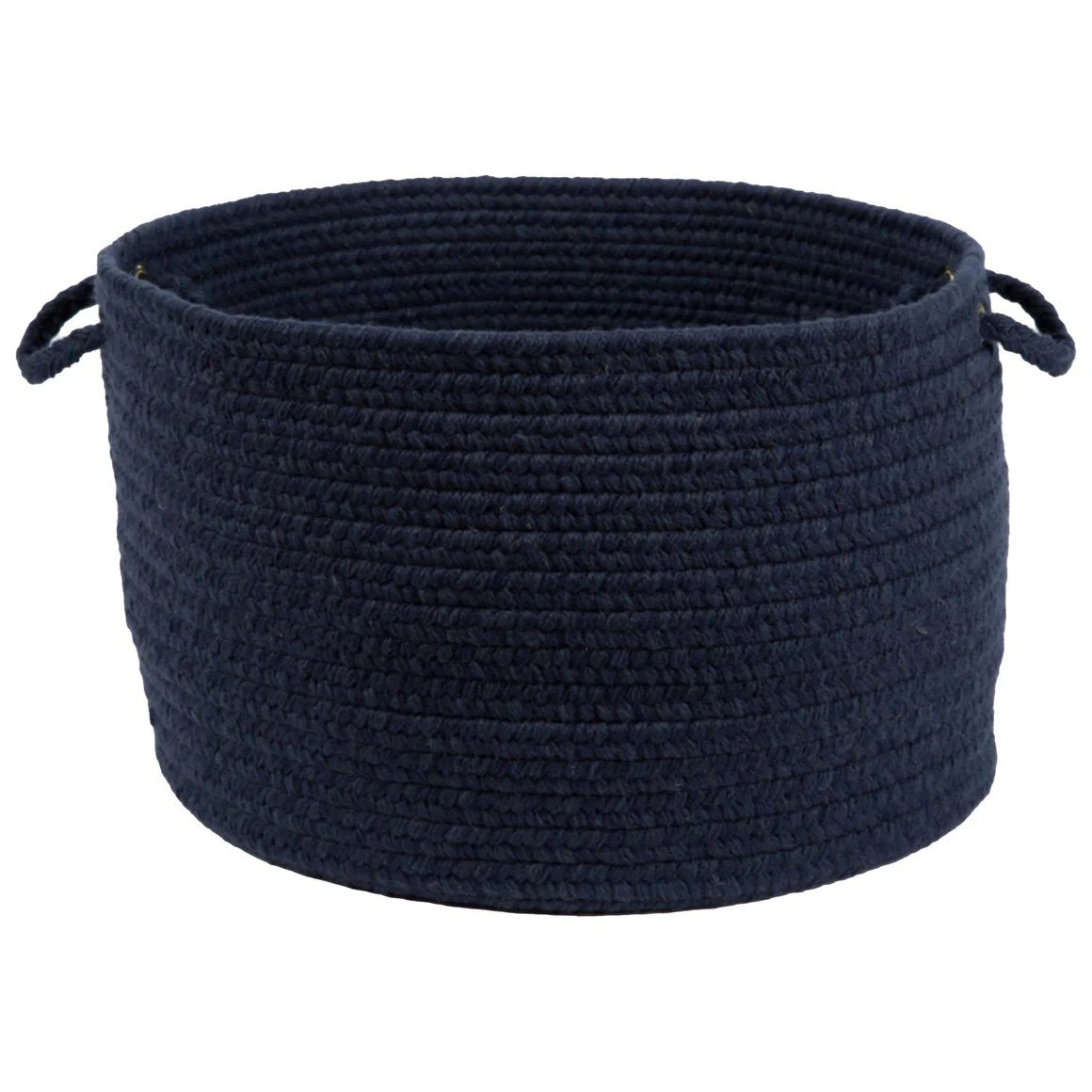 Rhody Rug Wool Solids Flat Braid Handmade Basket