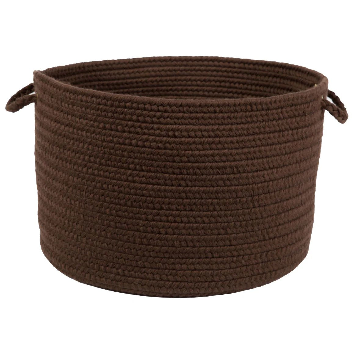 Rhody Rug Wool Solids Flat Braid Handmade Basket