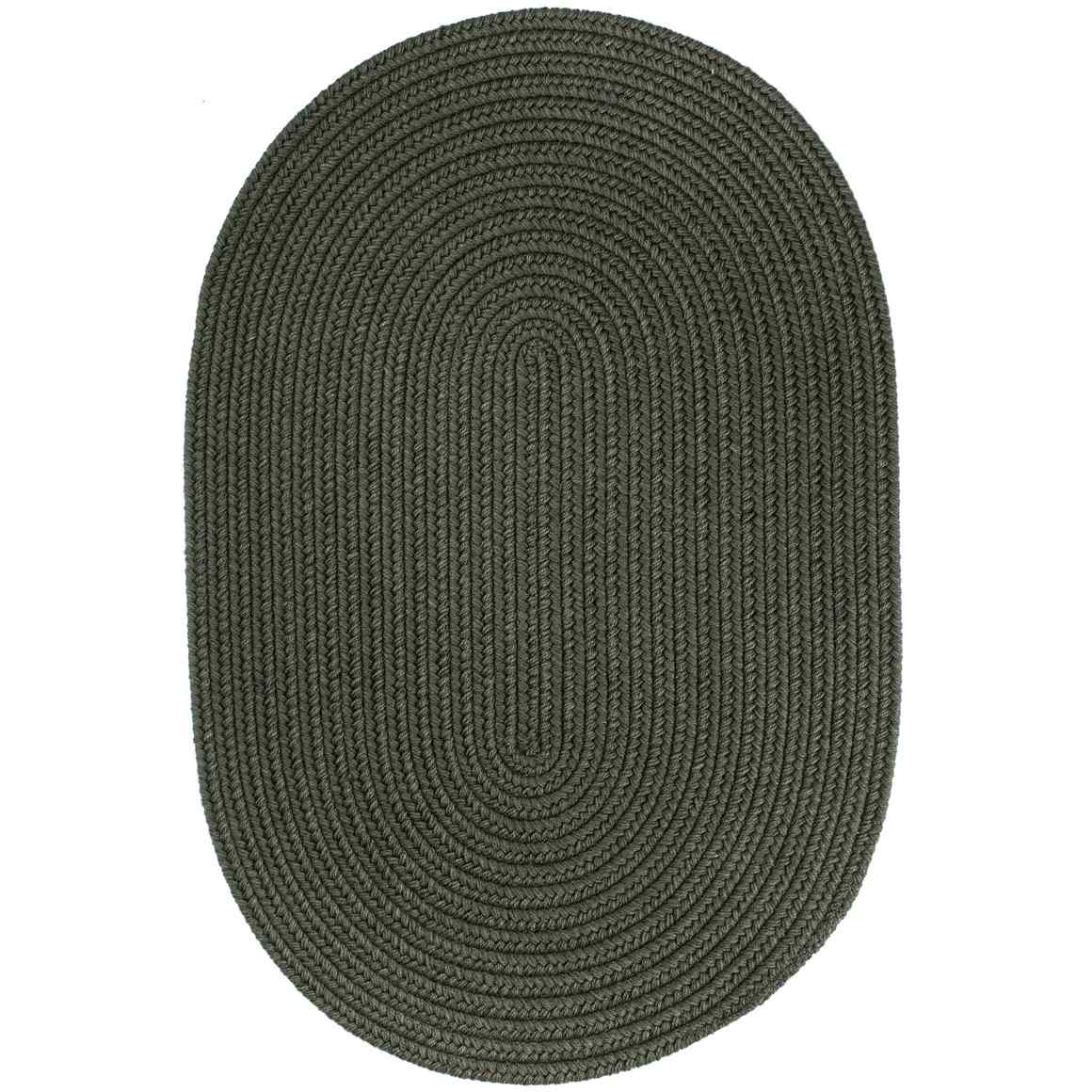 Rhody Rug Wool Solids Flat Braid Oval Area Rugs