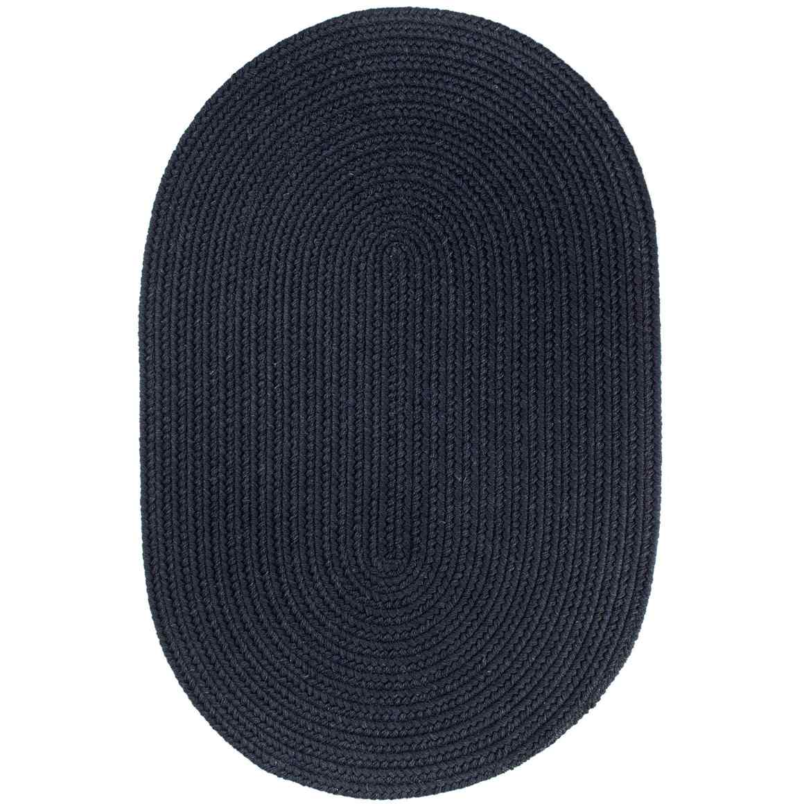 Rhody Rug Wool Solids Flat Braid Oval Area Rugs
