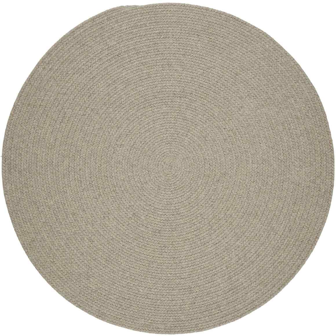 Rhody Rug Wool Solids Flat Braid Round Area Rugs
