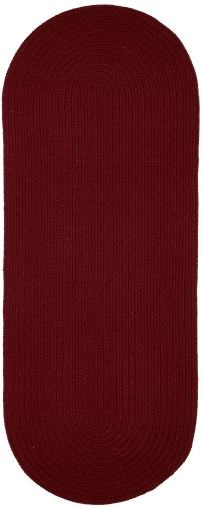 Rhody Rug Wool Solids Flat Braid Runner Area Rugs