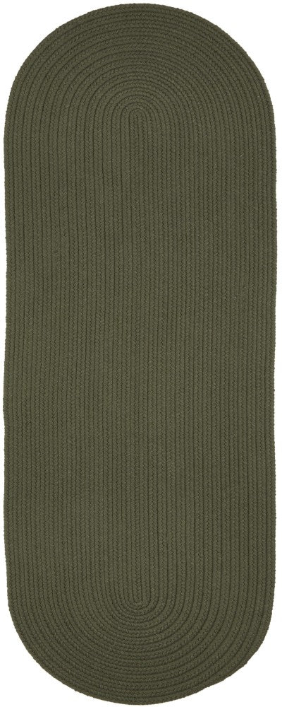 Rhody Rug Wool Solids Flat Braid Runner Area Rugs