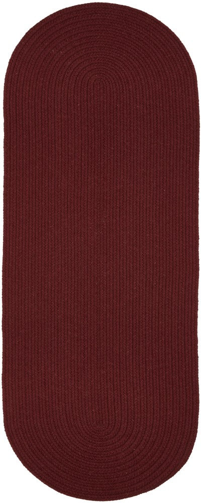 Rhody Rug Wool Solids Flat Braid Runner Area Rugs