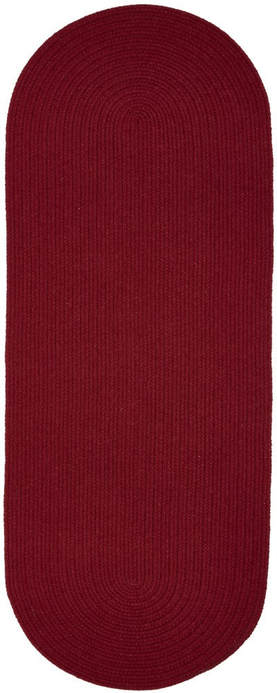 Rhody Rug Wool Solids Flat Braid Runner Area Rugs